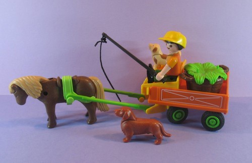 Playmobil 9477 Spirit : Jim Et La Charrette - Pièces D'occasion En Très Bon état, Réf. 9, Fabriqué En Allemagne