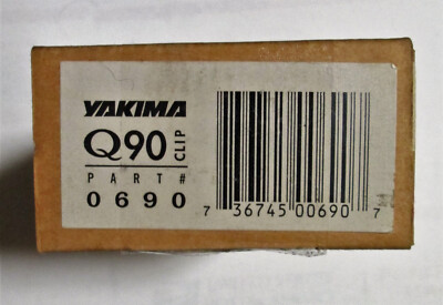 YAKIMA Q90 Q CLIPS # 90 NEW IN BOX. COMPLETE WITH 2 PADS AND