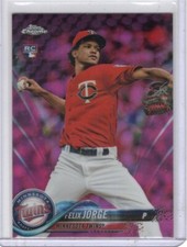 2018 Topps Chrome Pink Refractor RC #127 Felix Jorge Minnesota Twins