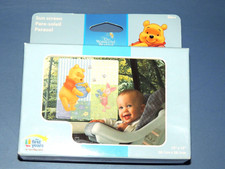 DISNEY POOH SUN SCREEN PIGLET THE FIRST YEARS 15X15 PRESS ON WINDOW UV BLOCKER