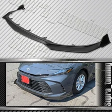 Matt Black Front Bumper Lip Spoiler Splitter For 2025-2026 Toyota Camry LE XLE