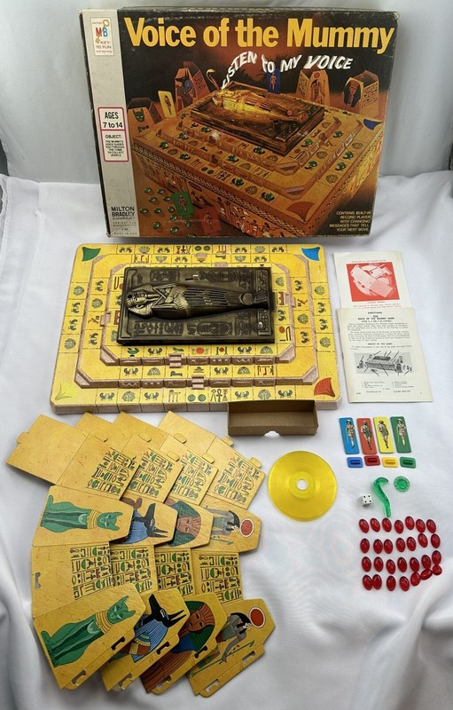1971 Voice of the Mummy Game by Milton Bradley Complete/Working in Great Cond