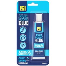 Rigid Hard Plastic Glue Adhesive Extra Strong Clear Quick Drying Waterproof 151