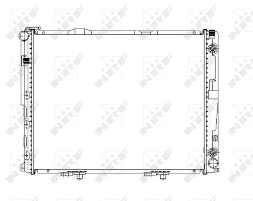 NRF 58156 Radiator, engine cooling for MERCEDES-BENZ