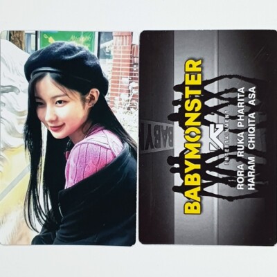 ASA BABYMONSTER K-Pop Photocard BAEMON Rare Debut Card 🟣1+1🟣 | eBay