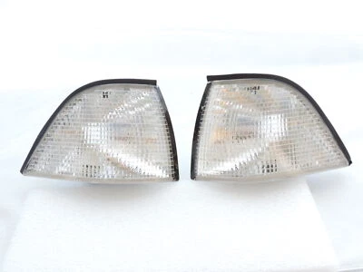DEPO Euro M3 Clear Corner Signal Lights For 92-99 BMW E36 2D Coupe / Convertible - Image 1 of 2
