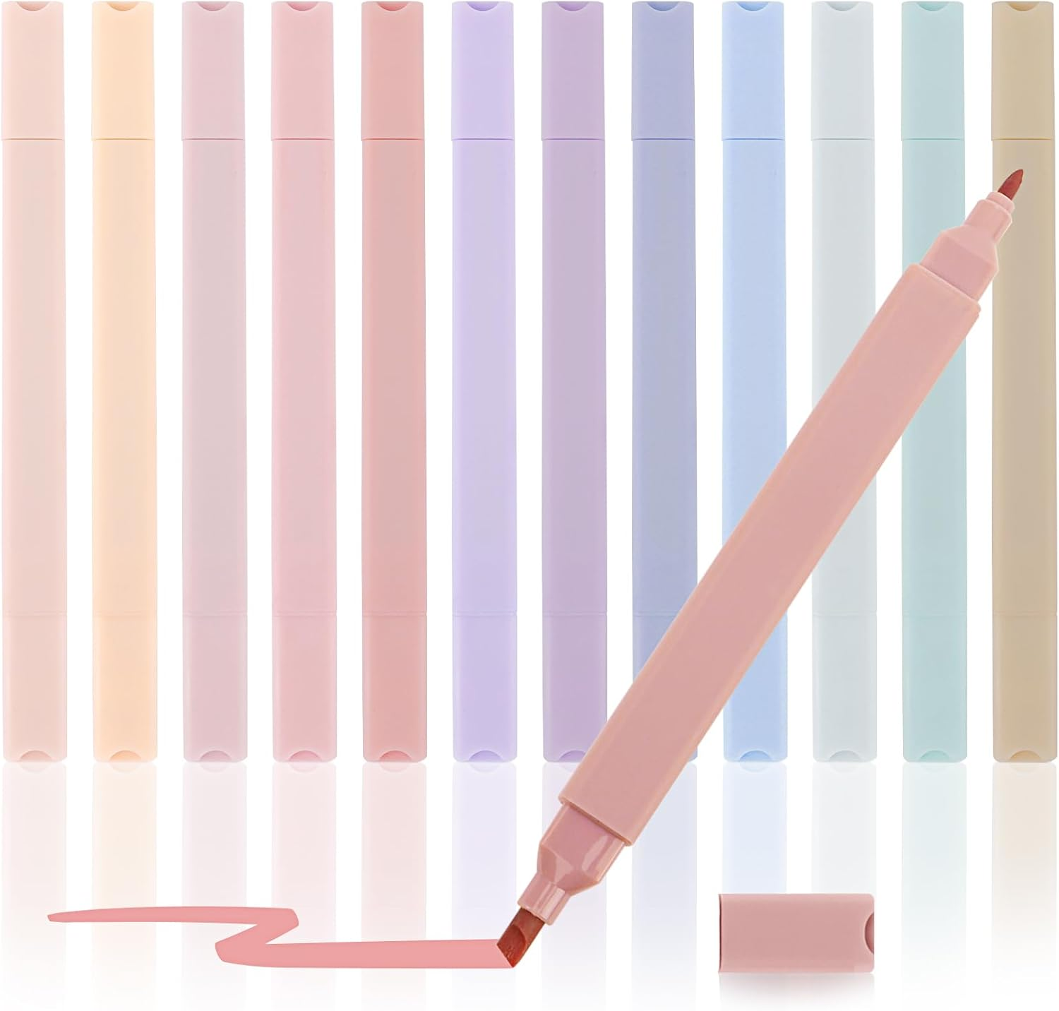12Pcs Aesthetic Cute Pastel Highlighters with Assorted Colors, Bible Highlighter-image