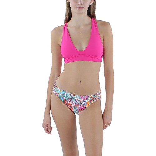 Lauren Ralph Lauren Womens Pink Printed Swim Bottom Separates 4 BHFO 1265