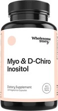 Wholesome Story Inositol Supplement  Myo  120 Count Pack of 1 
