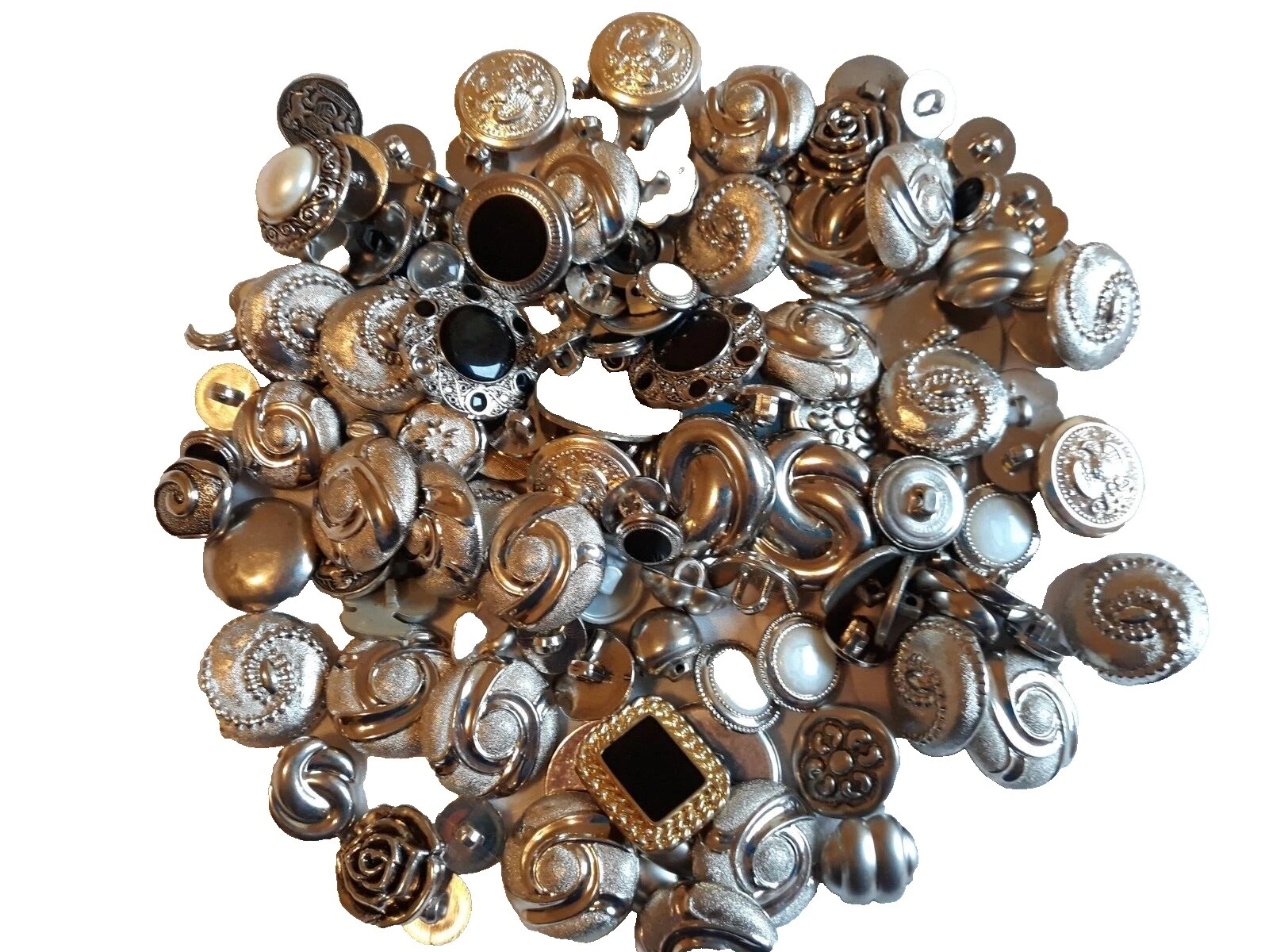 Mixed Lot Metal Sewing Buttons