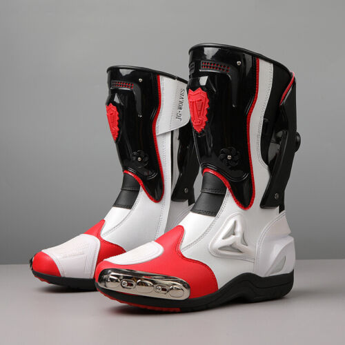  Motorcycle Riding Boots Road Track Racing Sports Protective Shoes Professional - Picture 1 of 35