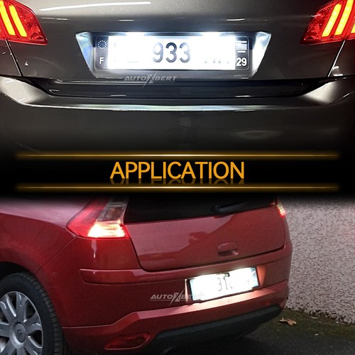 2x For Peugeot Citroen Replacement LED Licence Number Plate Light Car Rear Lamp - Picture 7 of 8