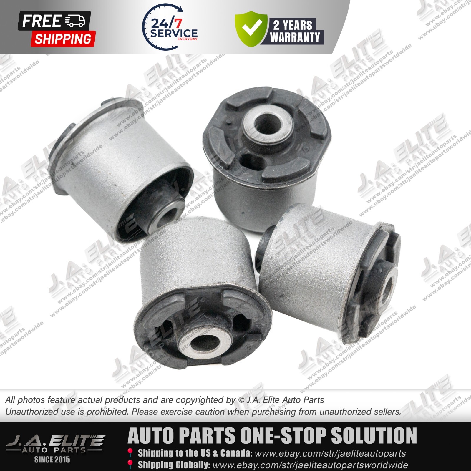 4pcs Front Upper Control Arm Bushing fit Maserati Levante, 670031994 670031995