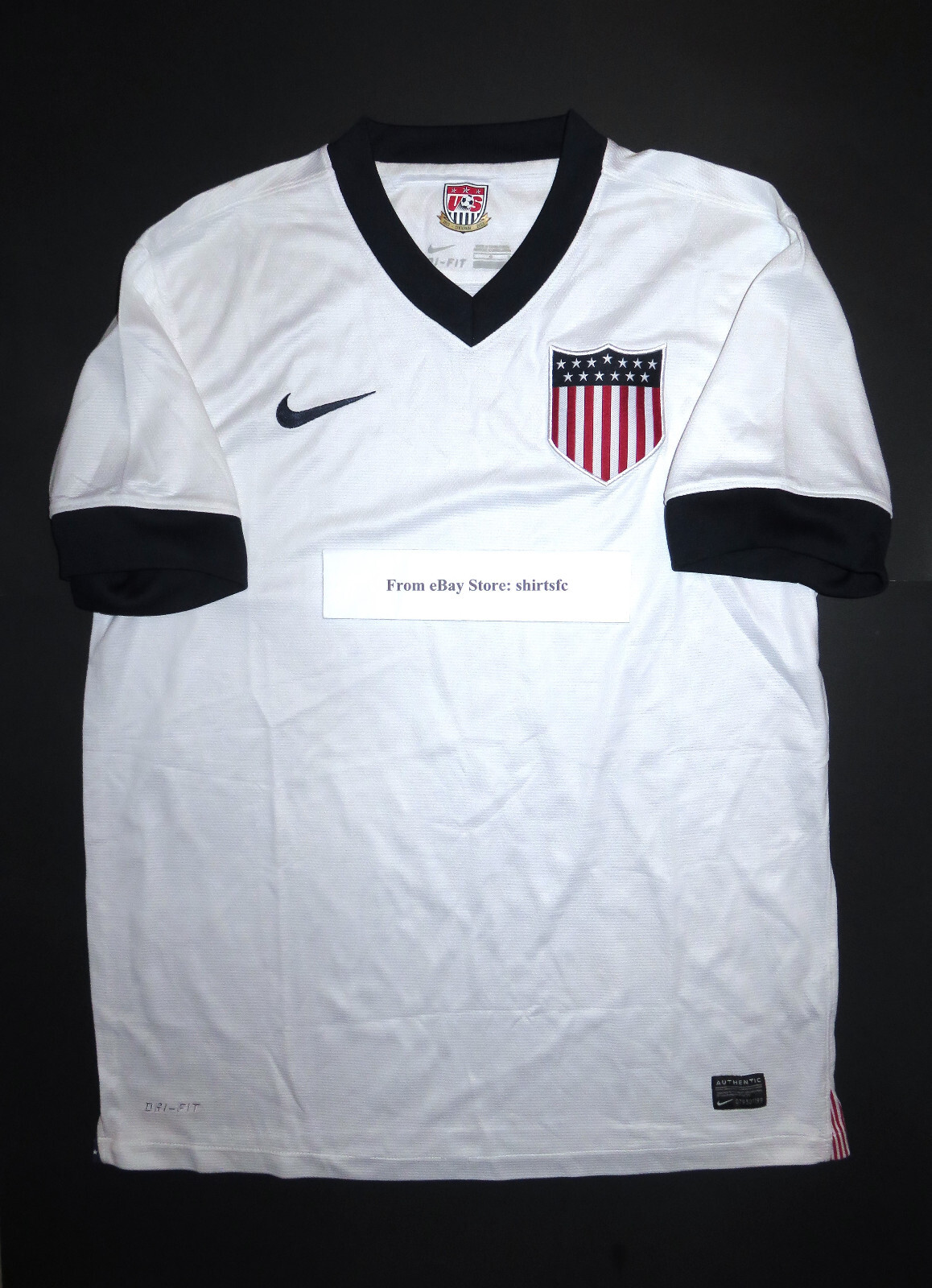 2013 Nike Original Authentic USA USMNT Centennial Soccer Jersey Shirt Kit Large