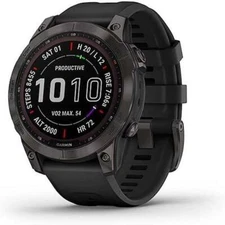 For Garmin Fenix 7 Sapphire Solar GPS Sports Watch Carbon DLC Black