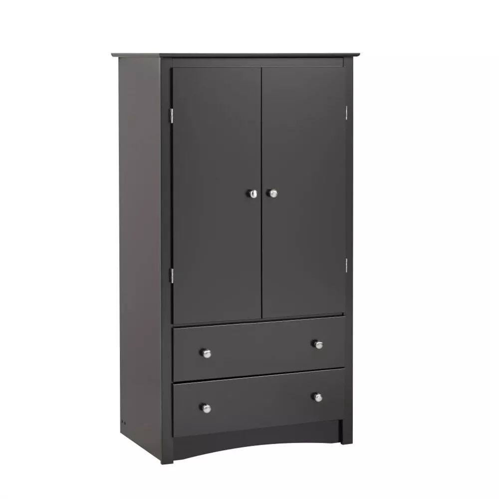 Black sonoma 2 door armoire deals