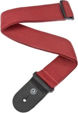 D'Addario Red Auto Lock Guitar Strap PolyPropylene