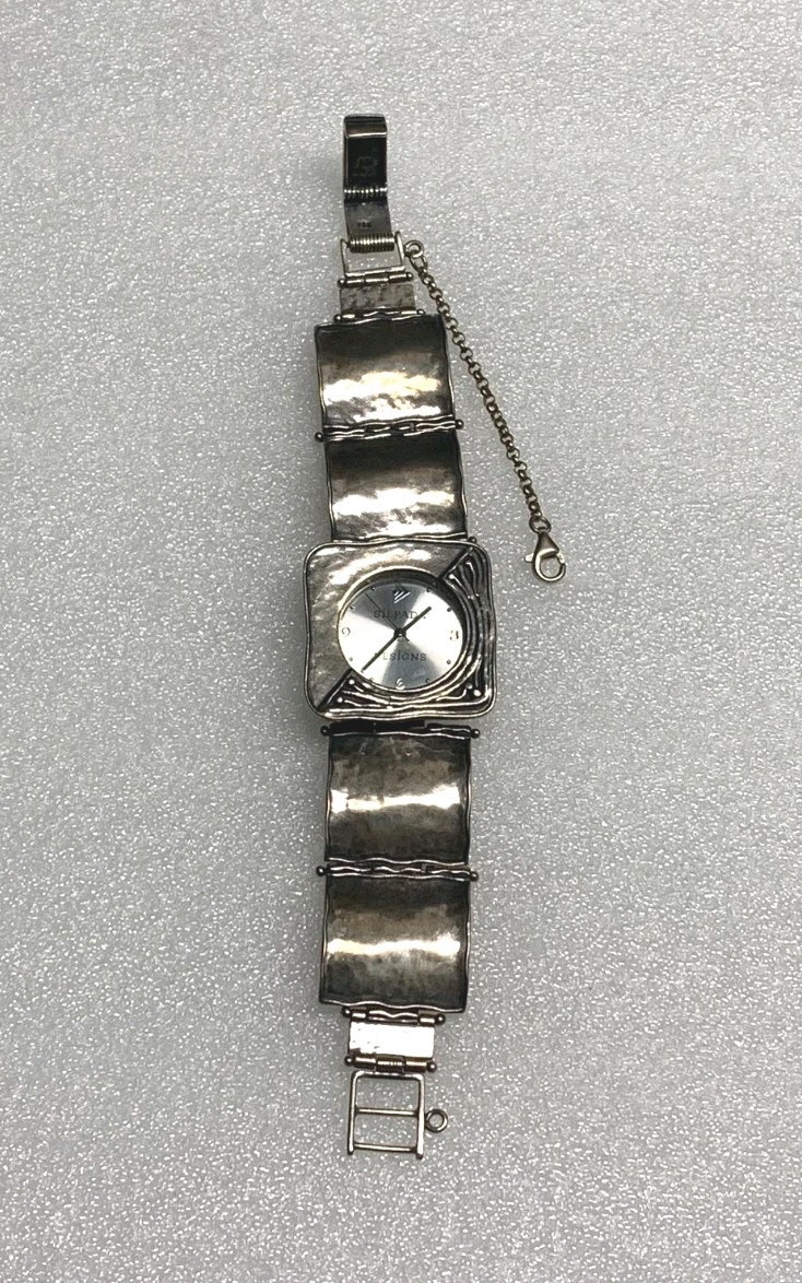 Vintage ISRAEL SILPADA 925  Sterling Silver Bracelet Watch 6