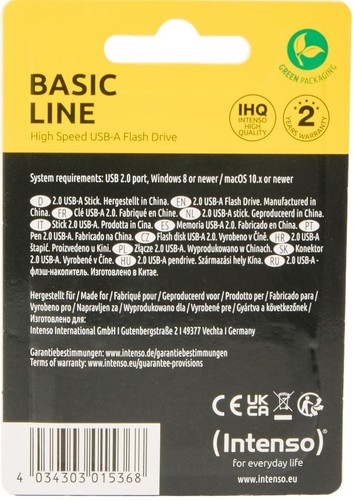 Intenso USB Stick 16GB Speicherstick Basic Line bulk - Bild 3 von 5