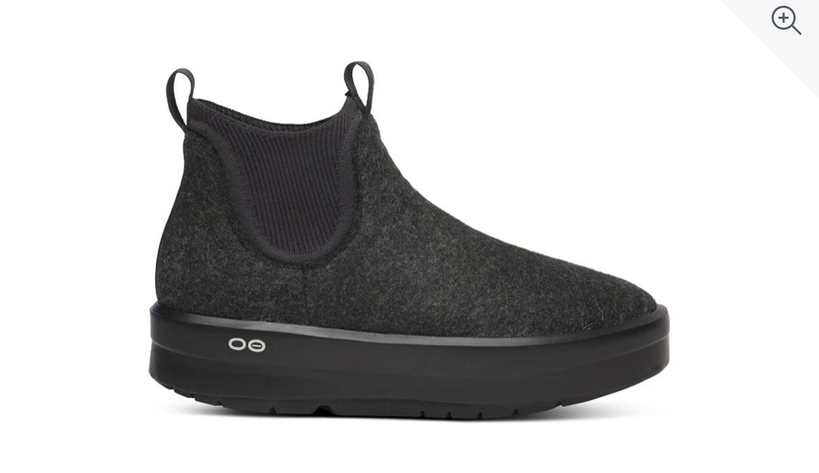 Oofos Women Black n Charcoal Sz 6 OOmega Londoner | eBay
