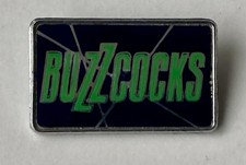 BUZZCOCKS VINTAGE METAL PIN BADGE FROM THE 1980's CLUBMAN PUNK NEW WAVE BLACK