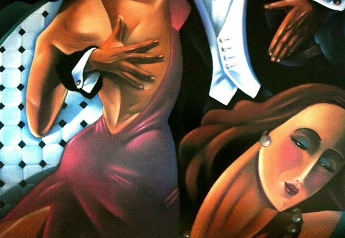 Ted Young-"Dancer (Tango)" Ltd Ed 31/875 Lithograph/Paper/Hand Signed 20"x 28" - Picture 4 of 6