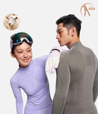 Wolle Merinowolle Unterwäsche Thermo Set Fun...