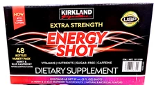 Kirkland Signature Extra Strength Energy Shot 48 x 2 Oz Bottles EXP 12/2026