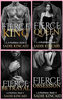 Fierce King + queen + Betrayal + Obsession by Sadie Kincaid 4books set Paperback
