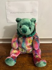 Ty Beanie Baby - MAY the Birthday Bear 7.5" NEW with a FREE Gift beanie baby
