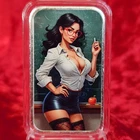 Bullion Baddies 1 oz Silver Bar w/ COA - School Teacher Ms. Snack