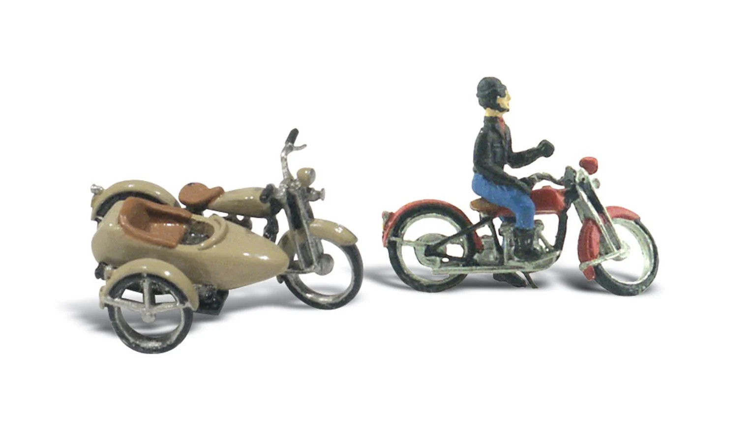 Woodland Scenics WD228 D228 Motorcycles & Sidecar HO/OO
