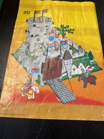 LEGO Castle 6081 King's Mountain Fortress Vintage w/ Box Bottom, Instr & Minis
