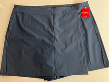 Spanx Sunshine Skort Navy UPF 50 Size XL Quick Dry Shorts Golf Tennis Skirt NEW