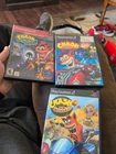 PS2 Crash Bandicoot 3- Game Bundle Lot Nitro Kart Tag Team Racing Wrath Of Corte