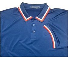 G/Fore G4 Performance Golf Polo Men  s Medium, Red White Navy Blue