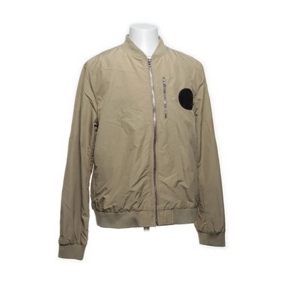 H&M, Bomberjacke, Herren, Größe: L, Beige, Polyamid/Polyester, Print #aIH