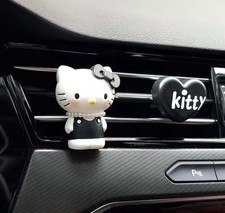 Sanrio Hello Kitty Black Pearl Air Freshener Clip In y2k Kawaii Car Decoration