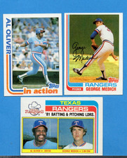 TEXAS RANGERS Complete 1982 Topps Team Set ( 29 Cards) - Jenkins, Oliver. Rivers