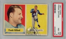 Frank Gifford 1957 Topps Card #88 PSA 8 NM-MT