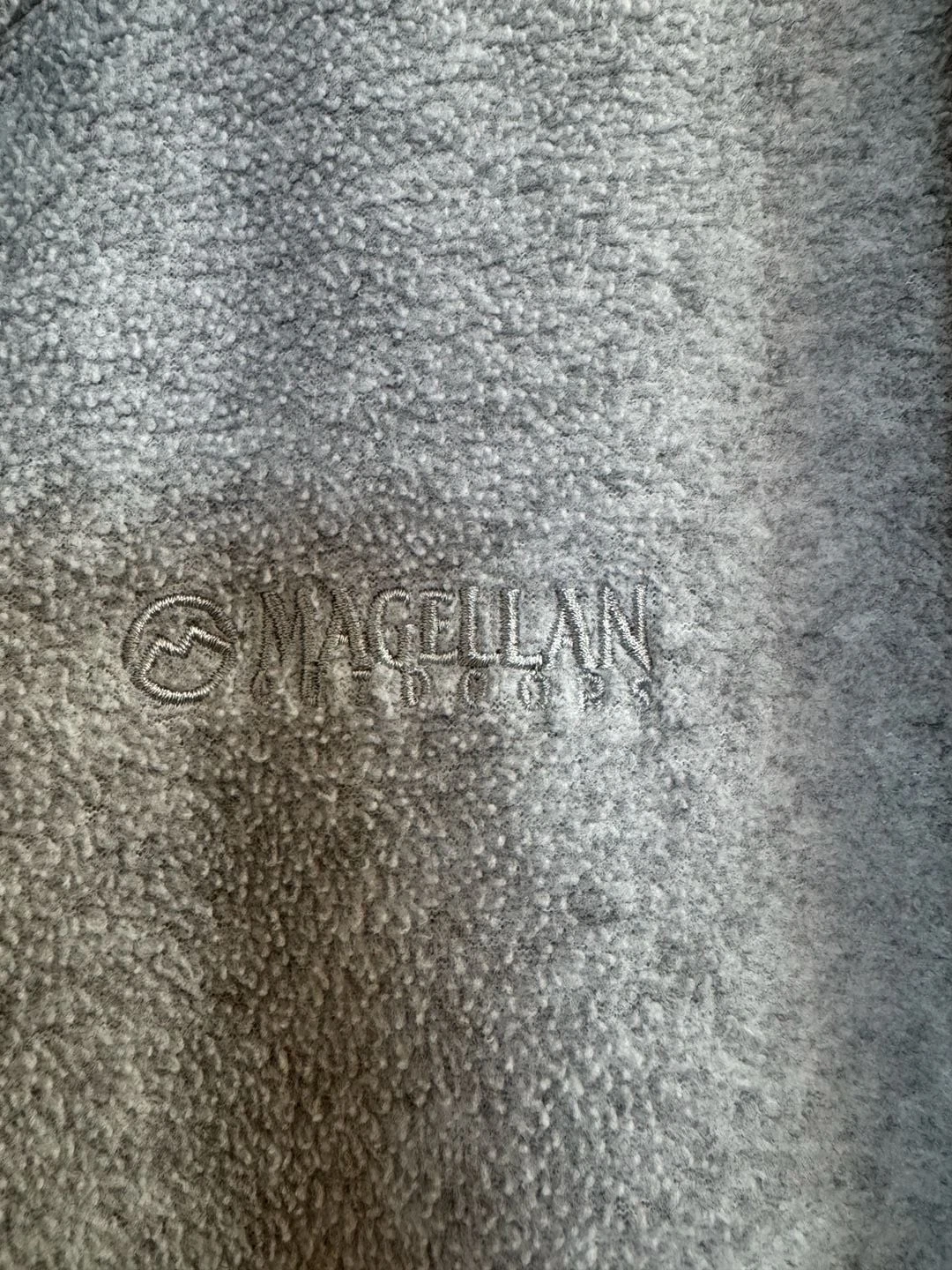 Magellan Outdoors Fleece Jacket Size L Gray Full Zip image 4