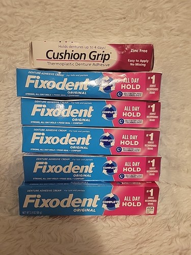 Combo Fixadent de agarre de cojín. Empuñadura de cojín 5 Fixadent An 1. Todo nuevo. ¡Envío gratis!