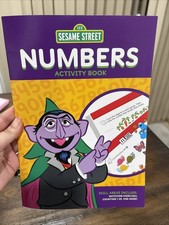 Sesame Street Numbers Activity Workbook Educational Homeschool Book New
