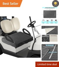 Breathable Grey Golf Cart Seat Covers - Non-Slip, 51''x31'', Fits EZGO/Club Car