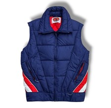 RARE Vintage 70s 80s Mountain Goat Ski Puffer Vest USA Made Korea Medium