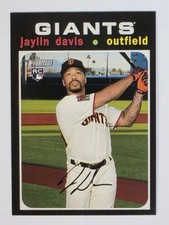 2020 Topps Heritage #546 Jaylin Davis RC