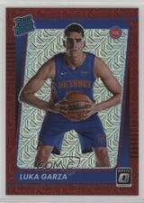 2021-22 Panini Donruss Optic Rated Rookie Choice Red Prizm 87/88 Luka Garza 12z3