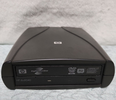 HP dvd1040 External USB DVD±RW Drive 16x LightScribe Black for PC CD-RW