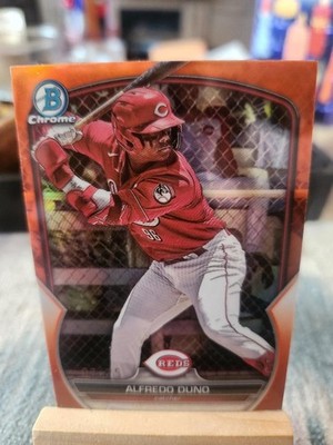 2023 Boman Draft Alfredo Dunno Orange Refractor /25 Reds