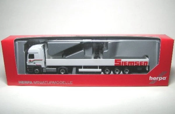 Mercedes-Benz Actros LH 02 mit Ladekran von Siemsen 1:87 Herpa, in OVP - Bild 1 von 1